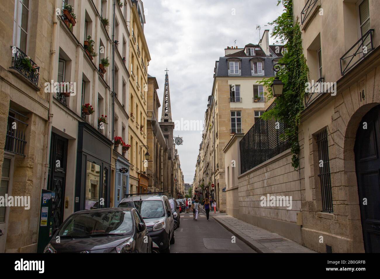 Ile Saint Louis Paris Stock Photo Alamy