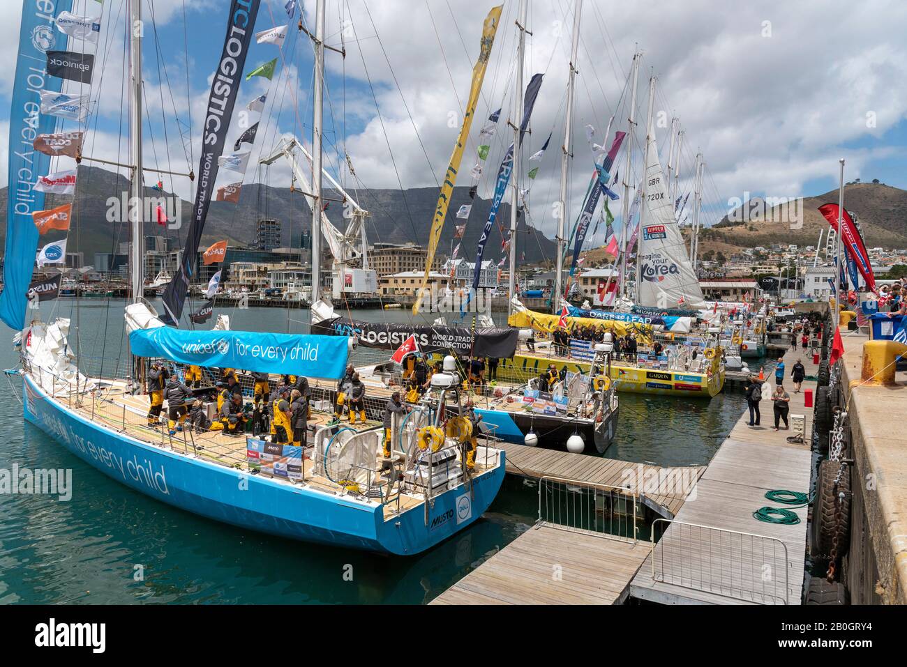 Cape Town, South Africa. Nov 2019. Crews prepare to depart Cape Town