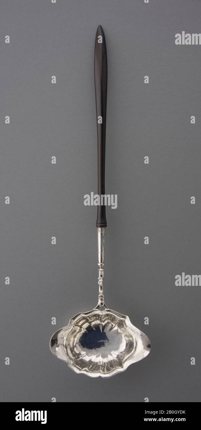 Paul Revere, Jr., American, 1735–1818, Punch Ladle, 1797, Silver and ebony, Length: 14 3/4 in. (37.5 cm Stock Photo