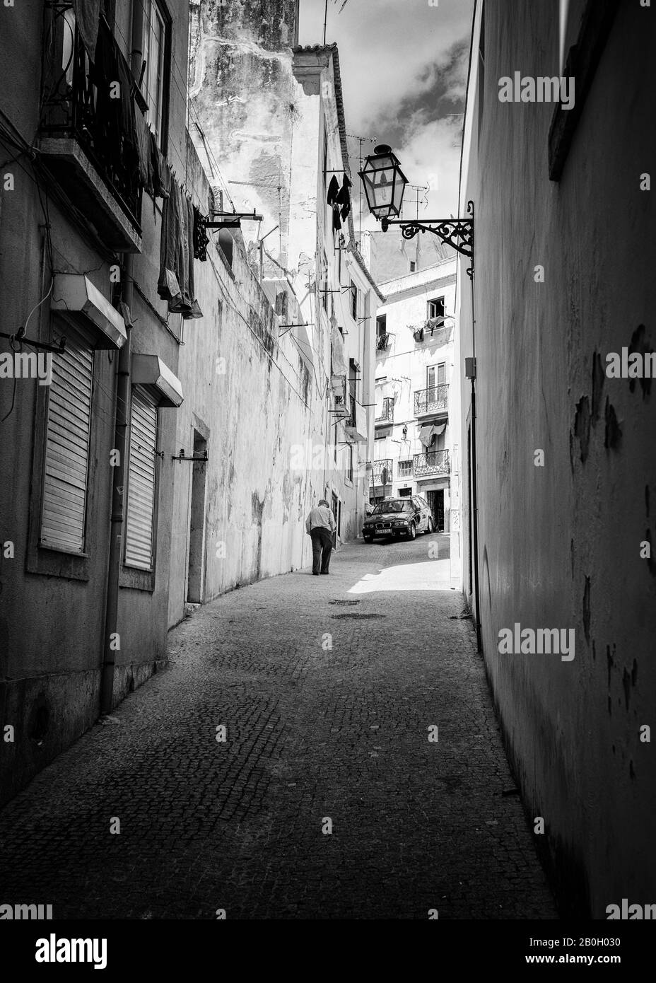 The streets of Lisbon, Portugal. Stock Photo