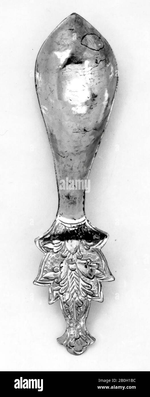 No maker's mark, British, Caddy Spoon, 1817, Silver Stock Photo