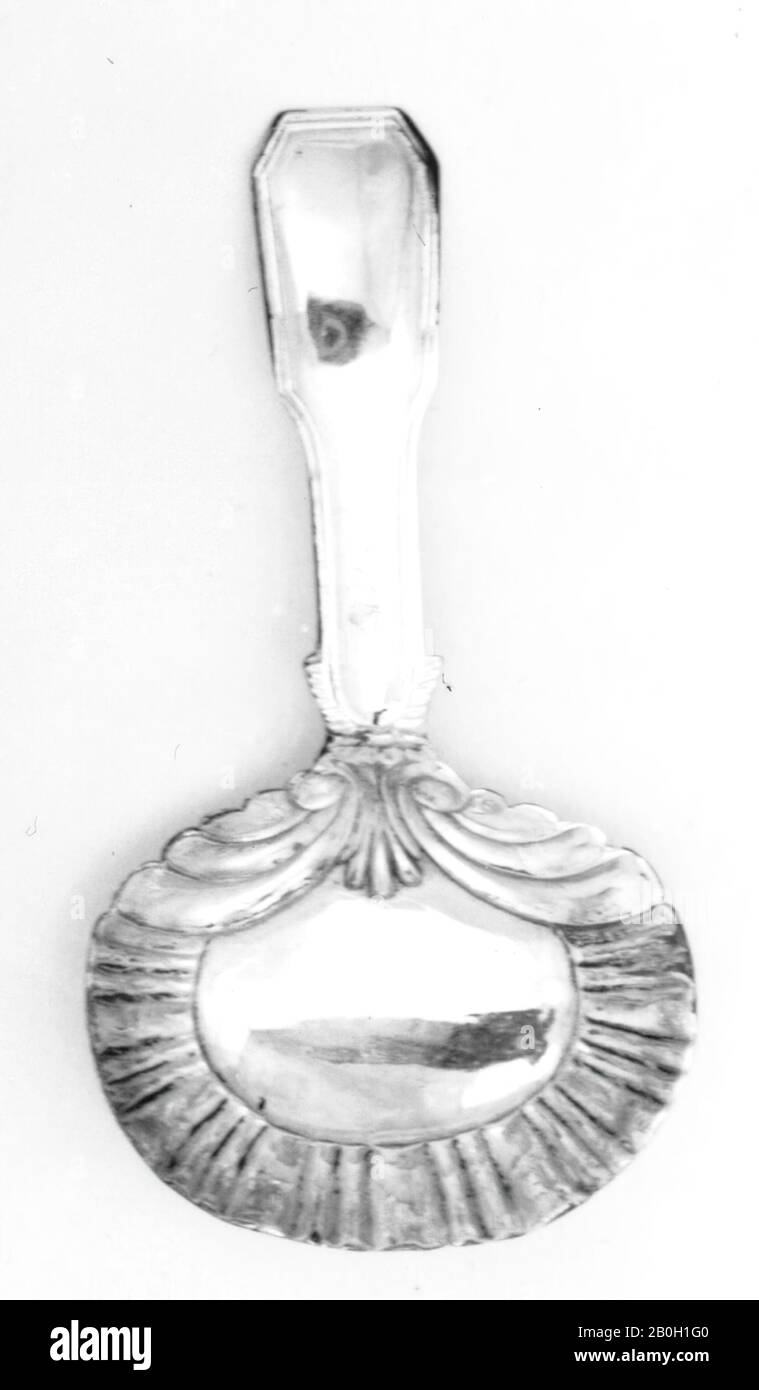 George Wintle, British, 1787–1823, Caddy Spoon, 1791/92, Silver, Overall: 2 7/8 in. (7.3 cm Stock Photo