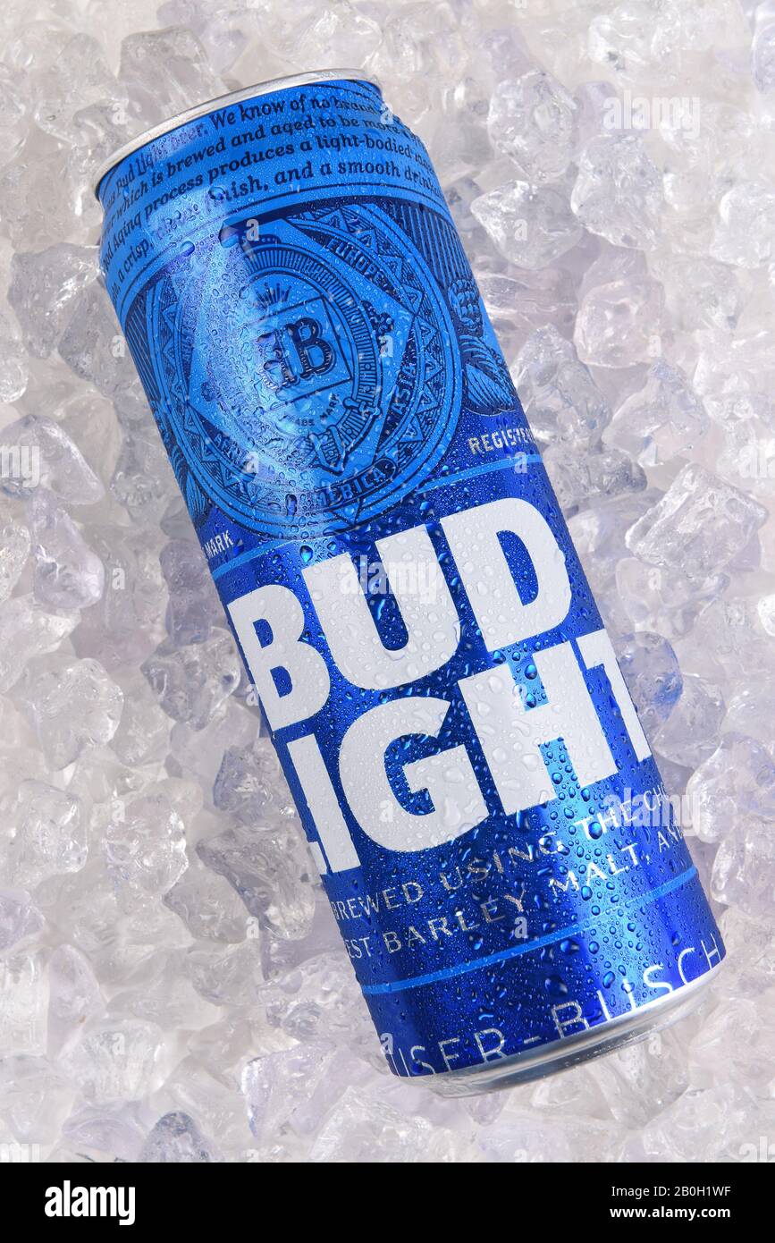 IRVINE, CALIFORNIA MARCH 21, 2018 A 25 ounce can of Bud Light Beer