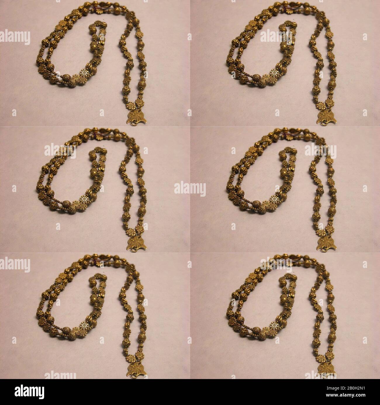 Necklace, Philippines, 17th19th century, Philippines, Gold, L. 12 1/2