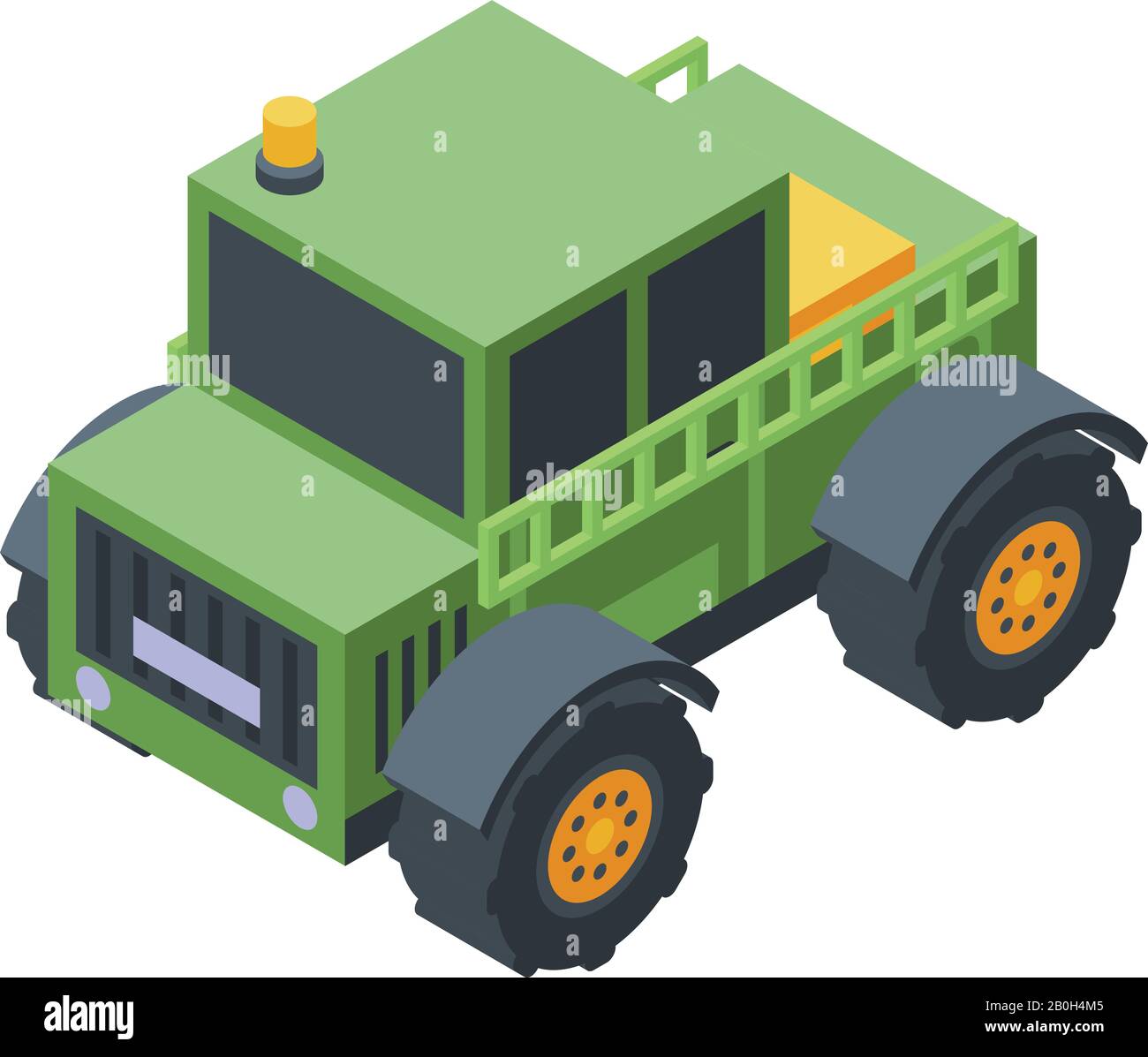 Farm big tractor icon, isometric style Stock Vector Image & Art - Alamy