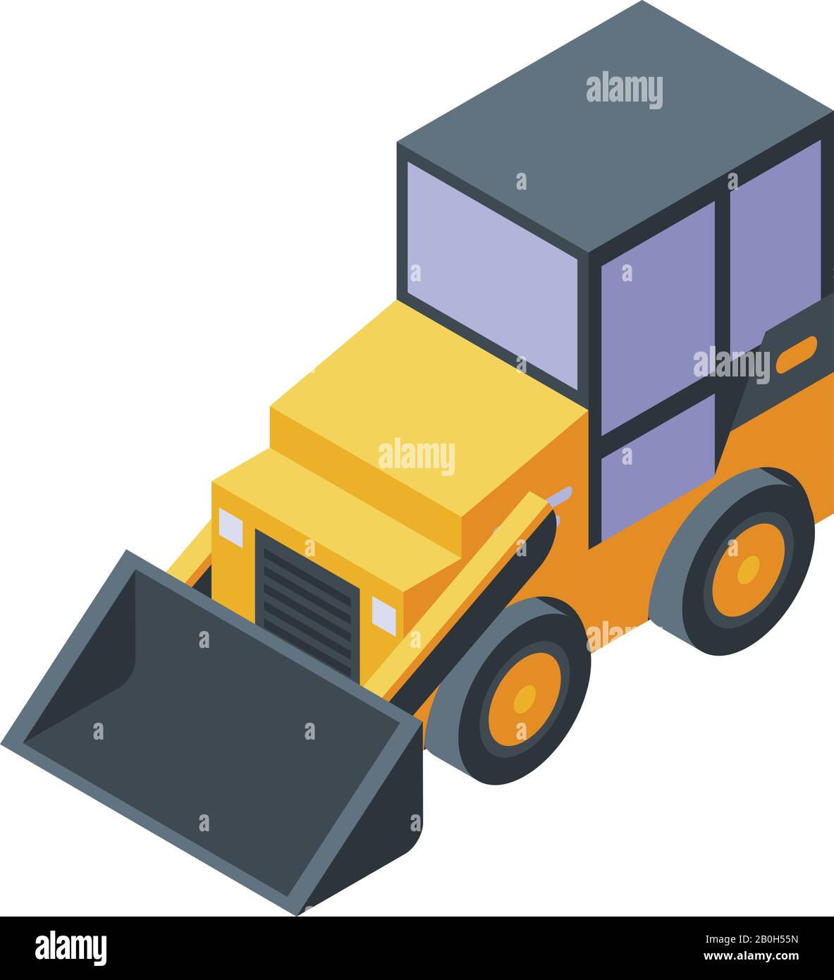 Heavy machine front end loader Cut Out Stock Images & Pictures - Alamy