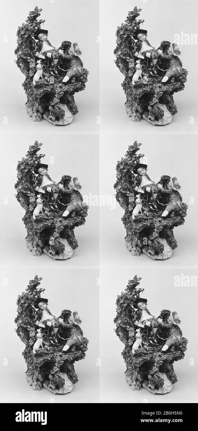 Tournai, The Swing, Belgian, Tournai, Tournai (Belgian, established ca. 1750), ca. 1760–70, Belgian, Tournai, Soft-paste porcelain, Height: 10 3/4 in. (27.3 cm), Ceramics-Porcelain Stock Photo