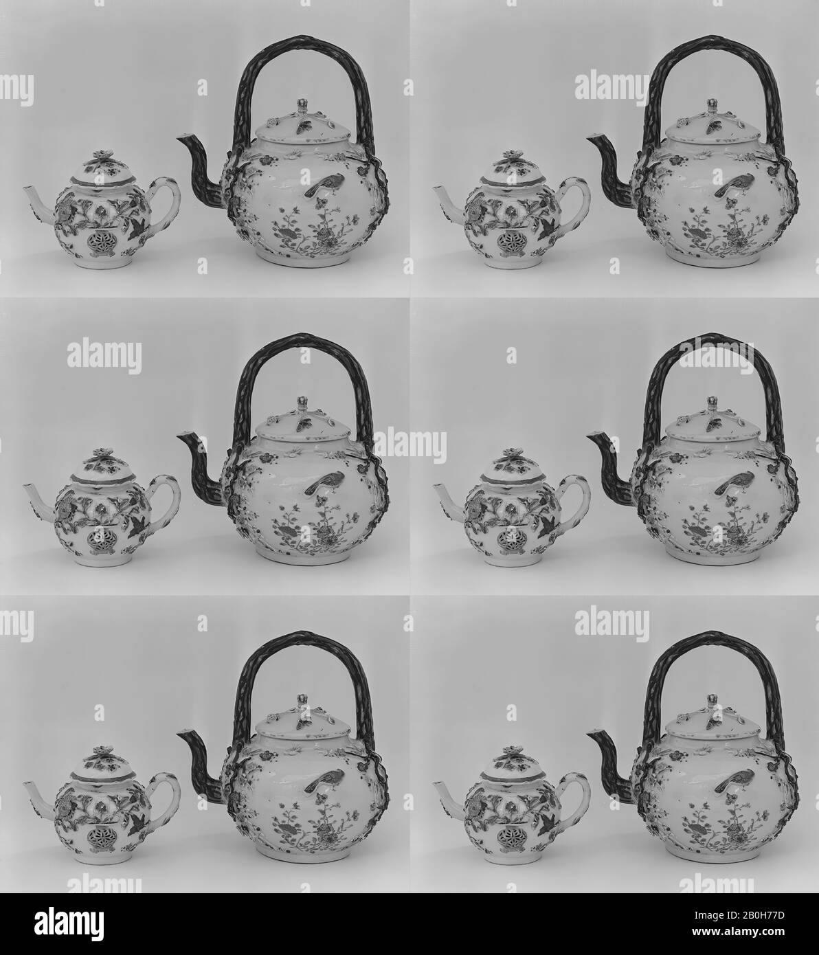 Chinese teapot with european handle hires stock photography and images