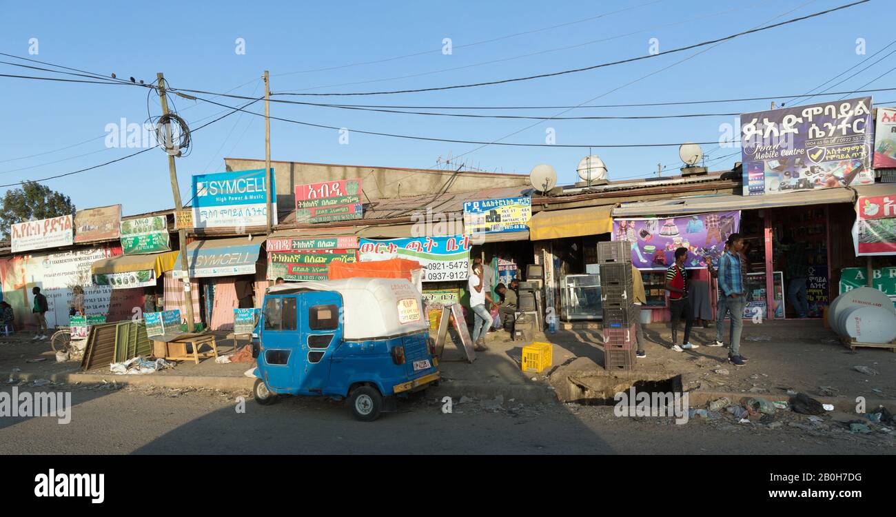 02.11.2019, Addis Ababa, Addis Ababa, Ethiopia City view. Row of