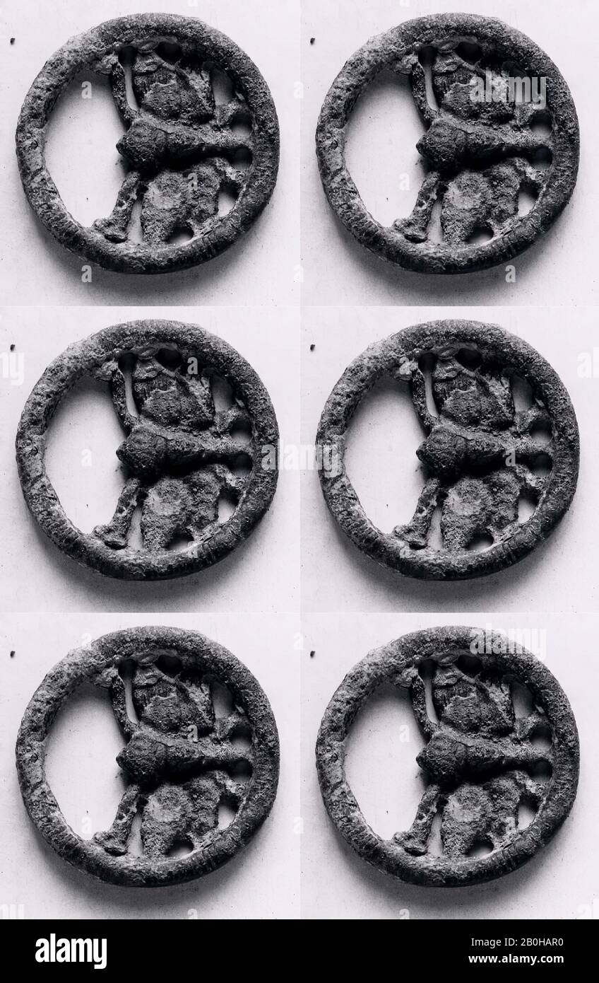 Ornament, Korea, Goryeo dynasty (918–1392), Culture: Korea, Bronze, H. 13/16 in. (2.1 cm), Metalwork Stock Photo