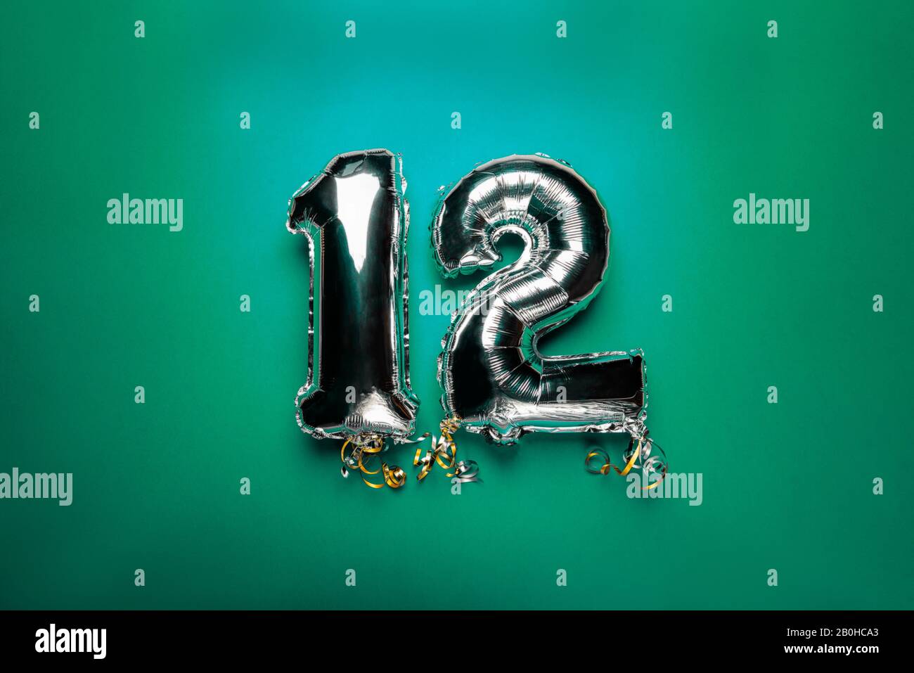 No. 12 Balloons Silver