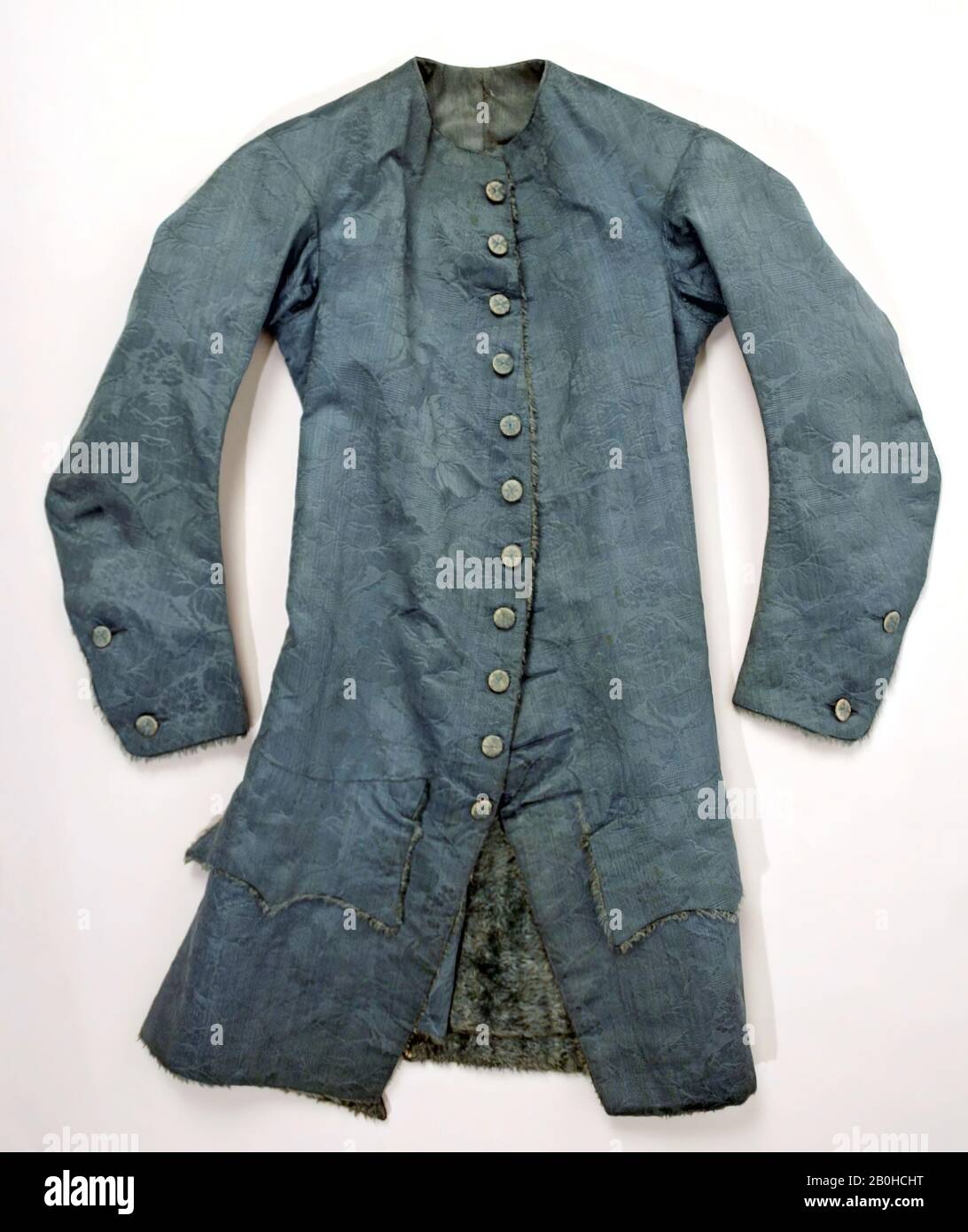 Jacket, British, 1730–70, British, silk Stock Photo