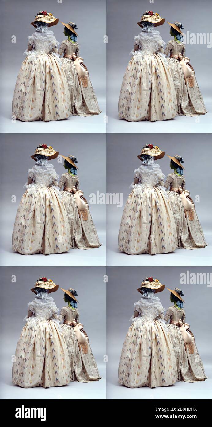 Robe à la Polonaise, British, ca. 1780, British, silk Stock Photo - Alamy