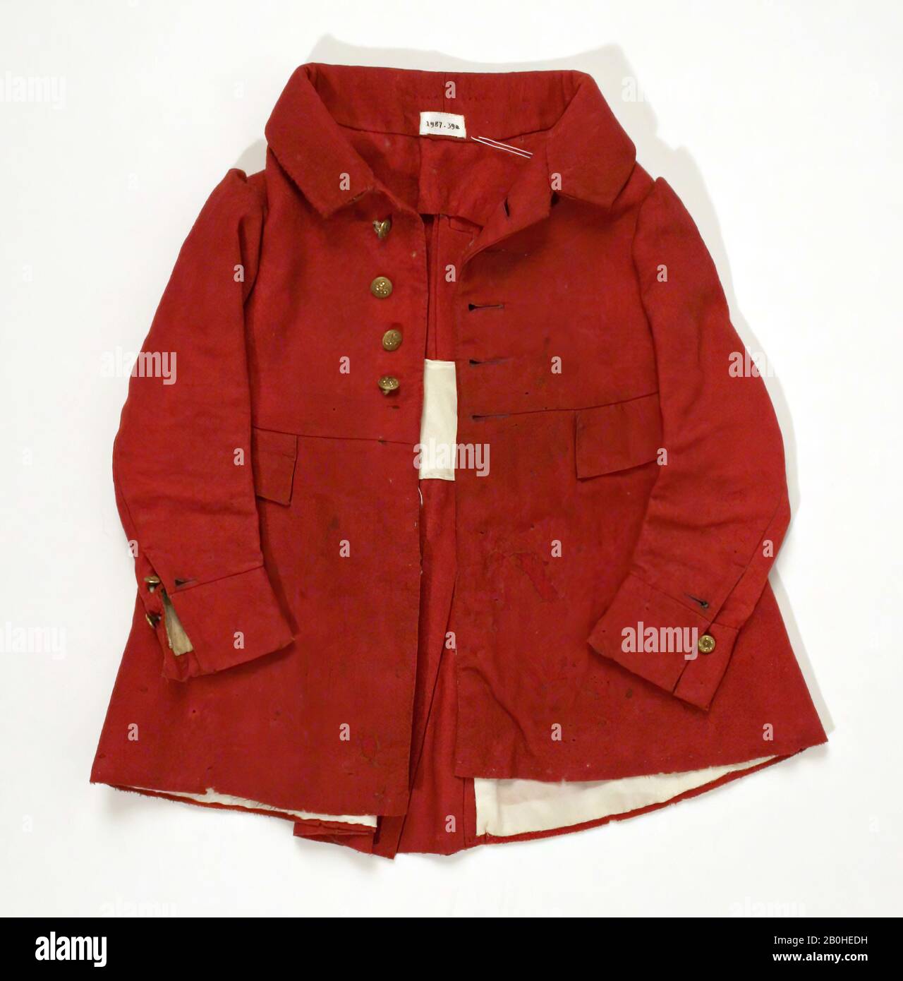 Hunting ensemble, British, 1837, British, wool, linen, silk, leather