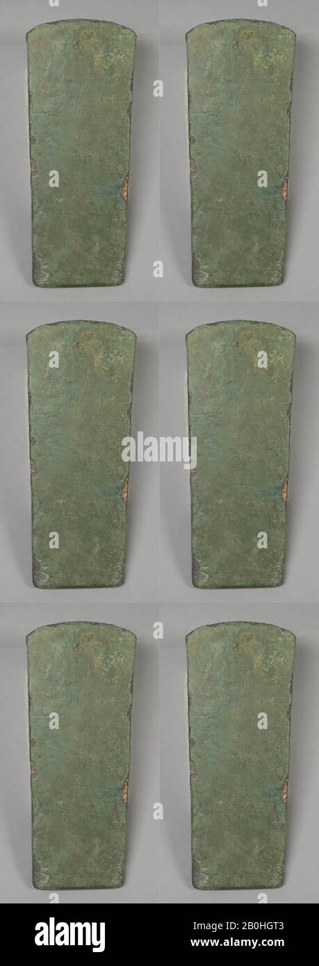 Ax, India, 1500–500 B.C., India, Copper, 5 7/8 x 2 3/16 in. (14.9 x 5.6 cm), Metalwork Stock Photo