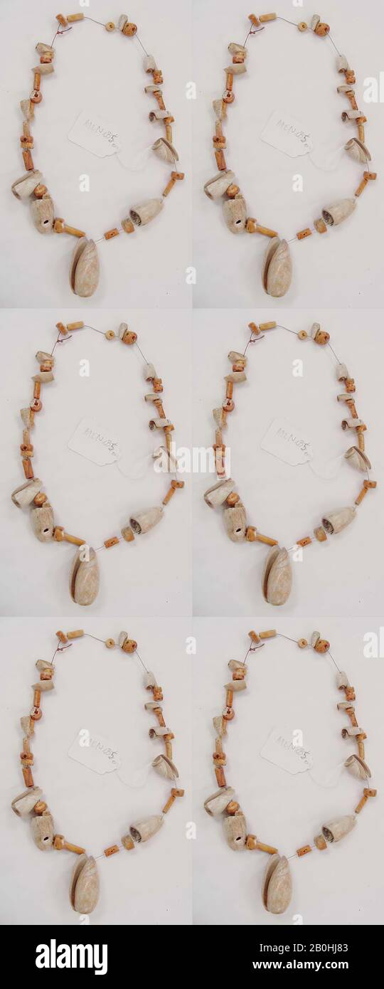 Necklace, Oceanic, probably 19th century, Oceanic, shell, coral Stock Photo