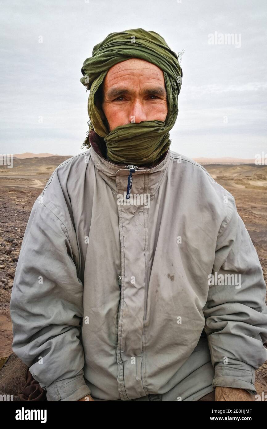 Morocco, sorrounding of Taouz, portrait Stock Photo