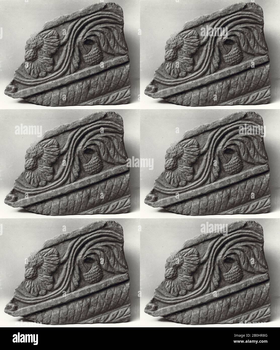 Ornamental Band, India, 1st–2nd century, India, Red sandstone, 10 x 7 1/4  in. (25.4 x 18.4 cm), Sculpture Stock Photo - Alamy