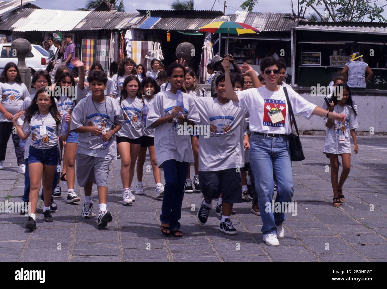 Brazil School Uniform Hi Res Stock Photography And Images Alamy Brazil Near Recife Olinda Street Scene School Children On Outing 2B0HRGT