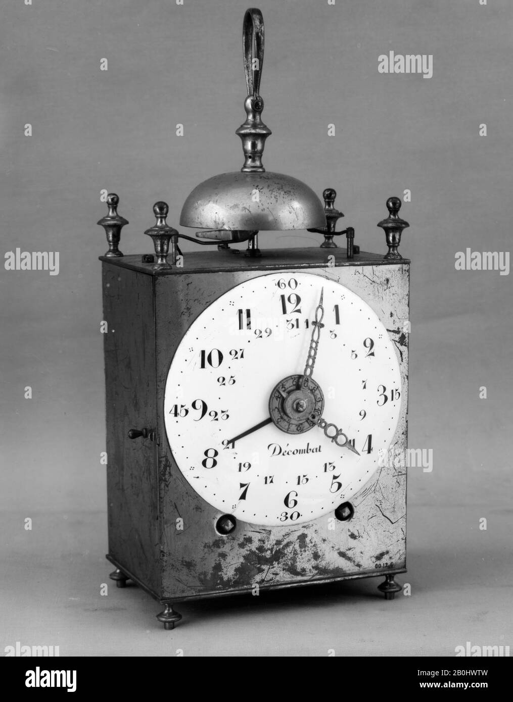 Clockmaker Portable clock, possibly French, Clockmaker