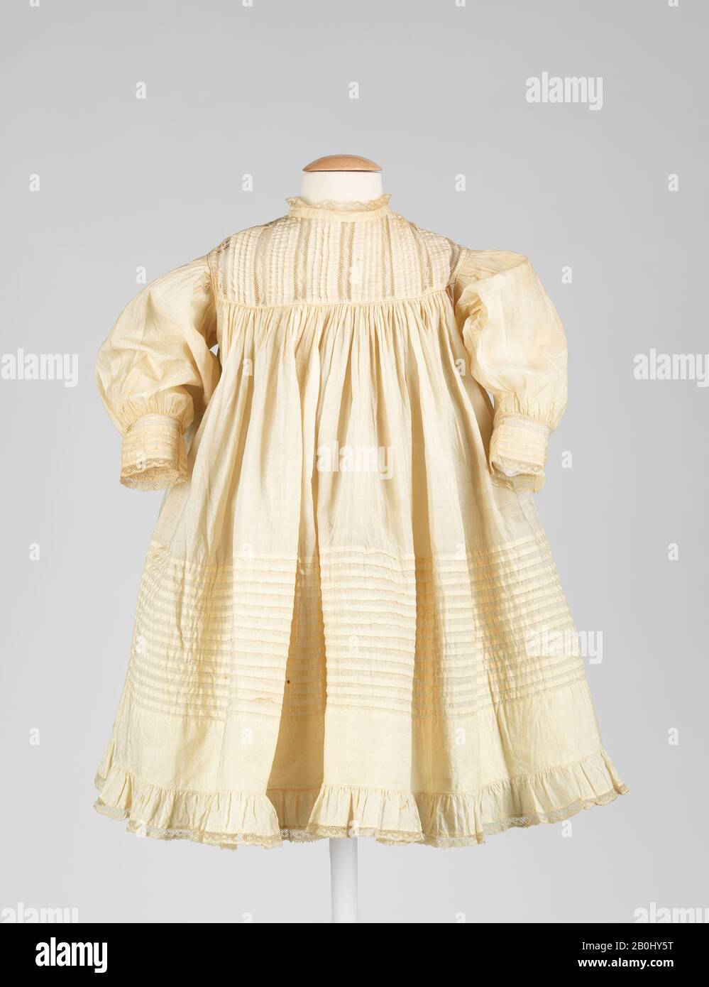 Dress, American, ca. 1890, American, cotton Stock Photo