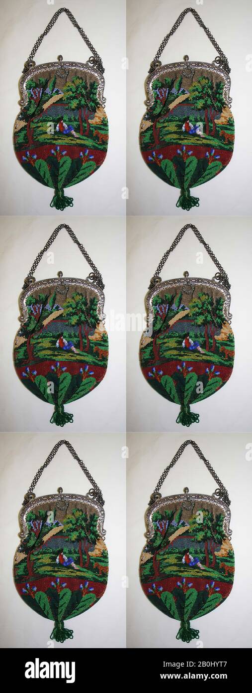 Bag, French, mid-19th century, French Stock Photo
