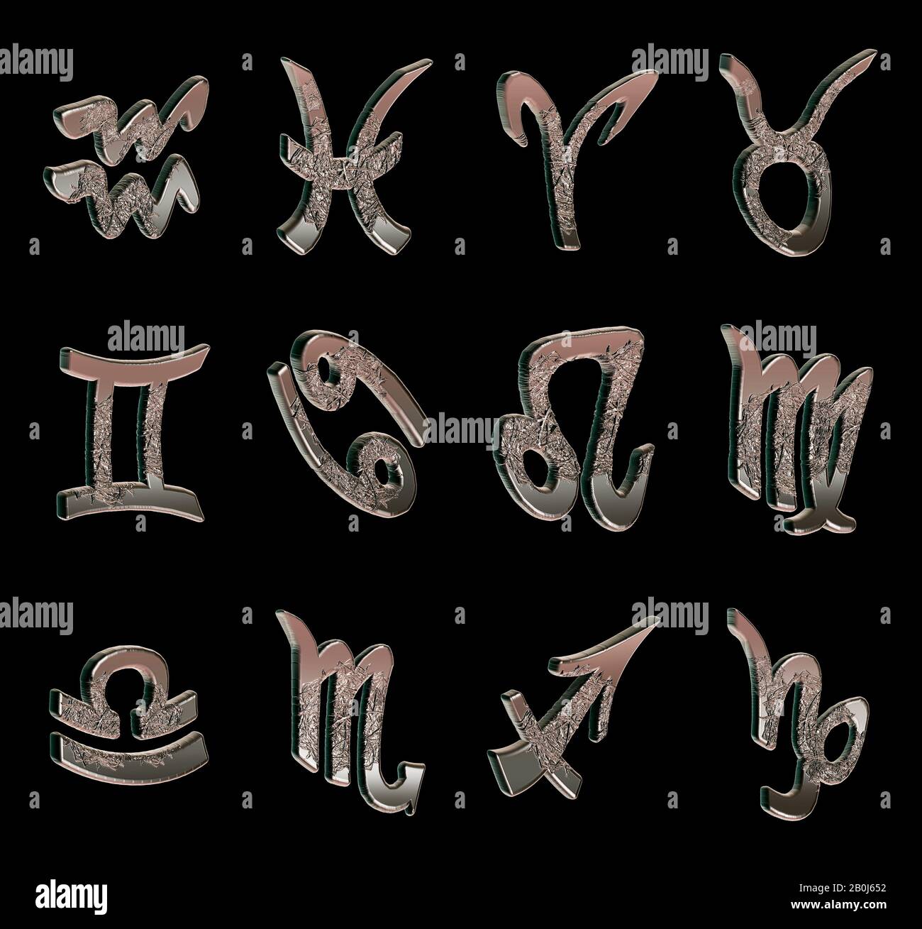 Poster Zodiac Signs, Jewel Stock Photo Alamy