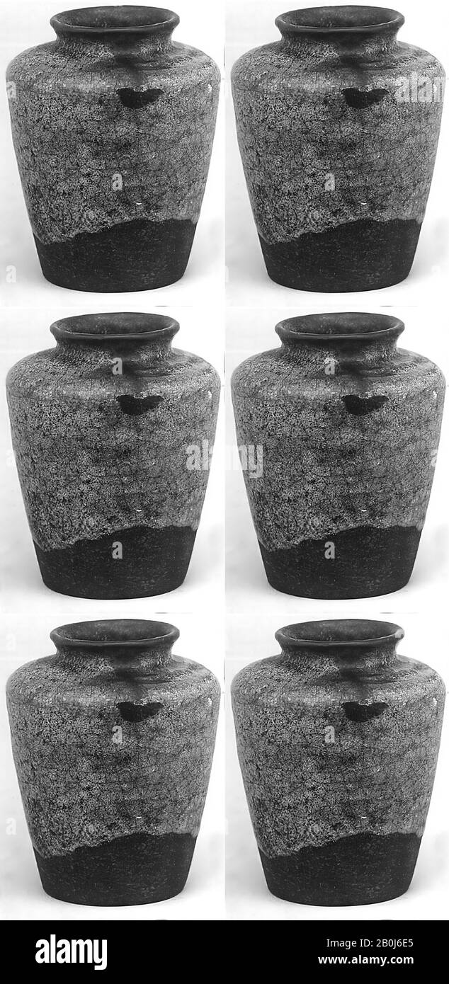 Raku Fired Ceramic Vase  Glazed & Glossy Pottery Art