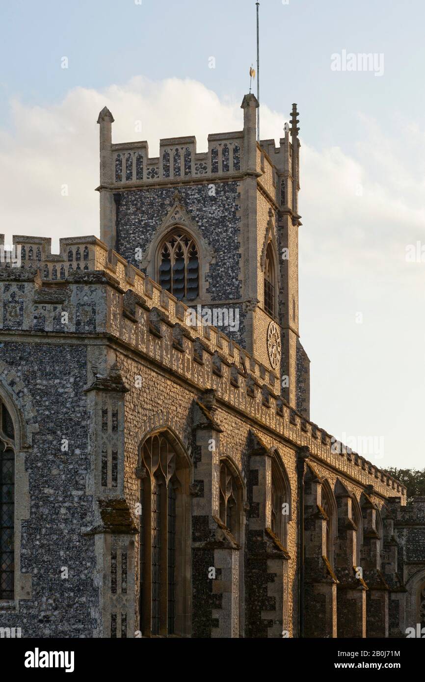 Church at Stratford-St-Mary, Suffolk Stock Photo