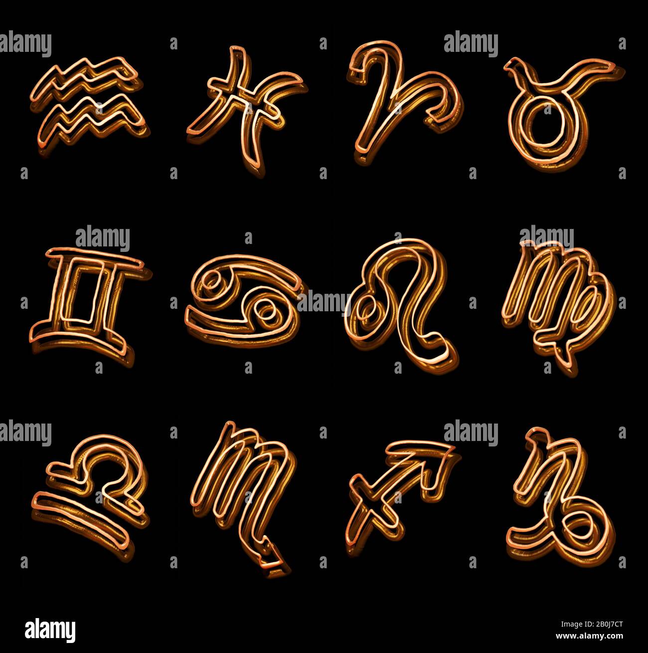 Poster Zodiac Signs, Jewel Stock Photo Alamy