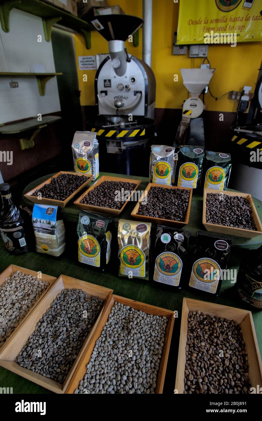 COSTA RICA, ALAJUELA, DOKA ESTATE, COFFEE PLANTATION, COFFEE ROASTER