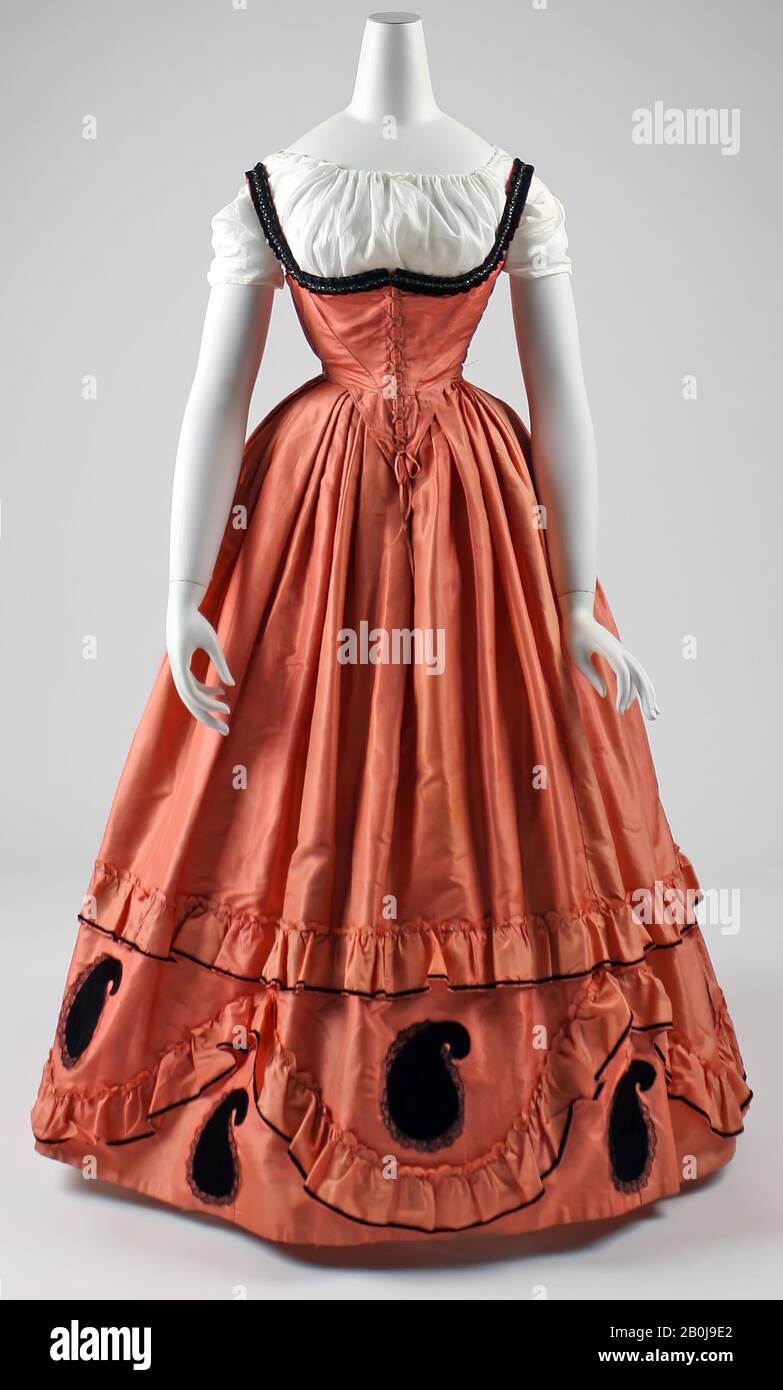 Dress, American, 1860–63, American Stock Photo