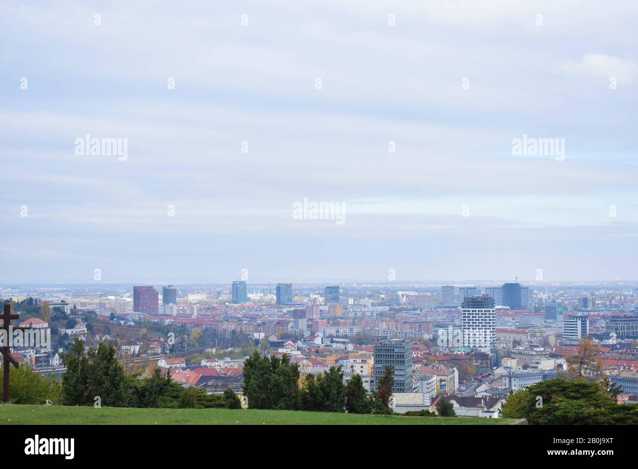 Bratislava landscape, capital of slovakia Stock Photo