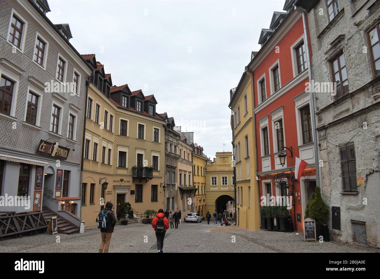 polish city, lublin old town Stock Photo