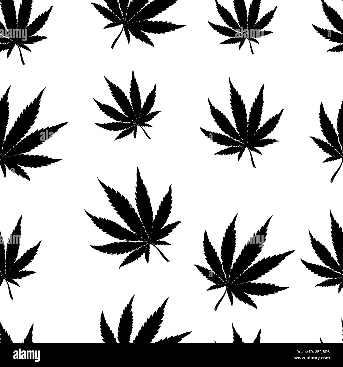Cannabis seamless pattern Marijuana leaf black weed plant Hashish  texture isolated white background Hemp psychedelic grass Fabric print  for medical wallpaper Simple design Vector illustration Stock Vector   Adobe Stock