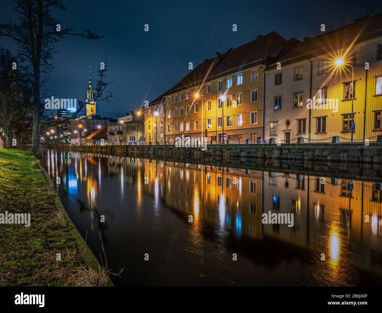 Göteborg by night Stock Photo