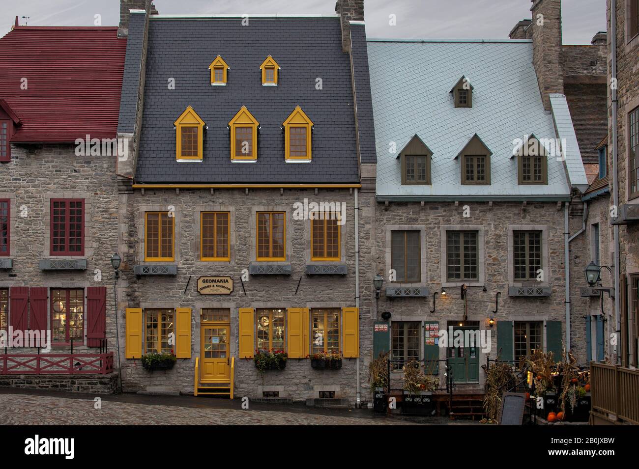 Quebec City streets Stock Photo