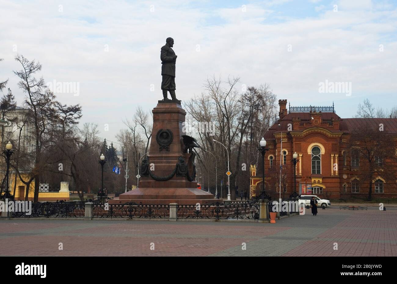 russia-siberia-irkutsk-monument-to-tsar-alexander-iii-stock-photo
