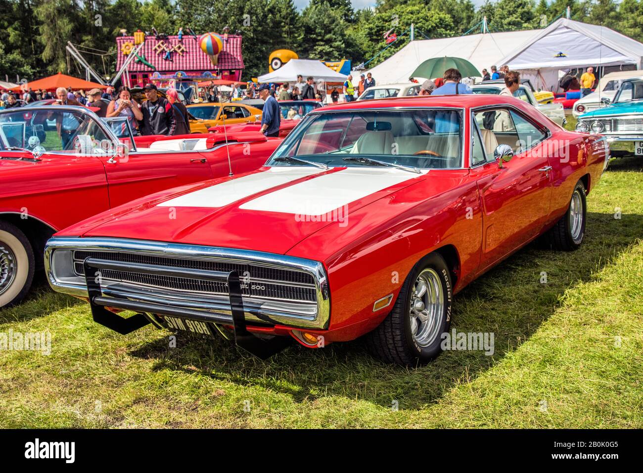 American classic car show UK Stock Photo