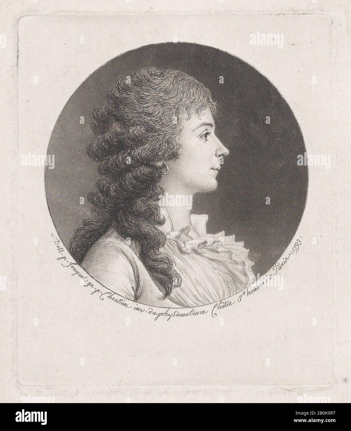 Gilles Louis Chrétien, Portrait of Madame Roland, Gilles Louis Chrétien