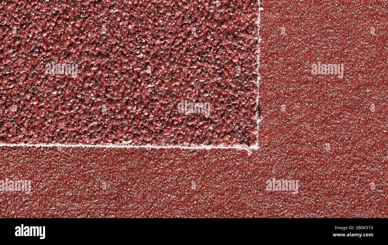 Sandpaper, red abrasive material texture for your design Stock Photo