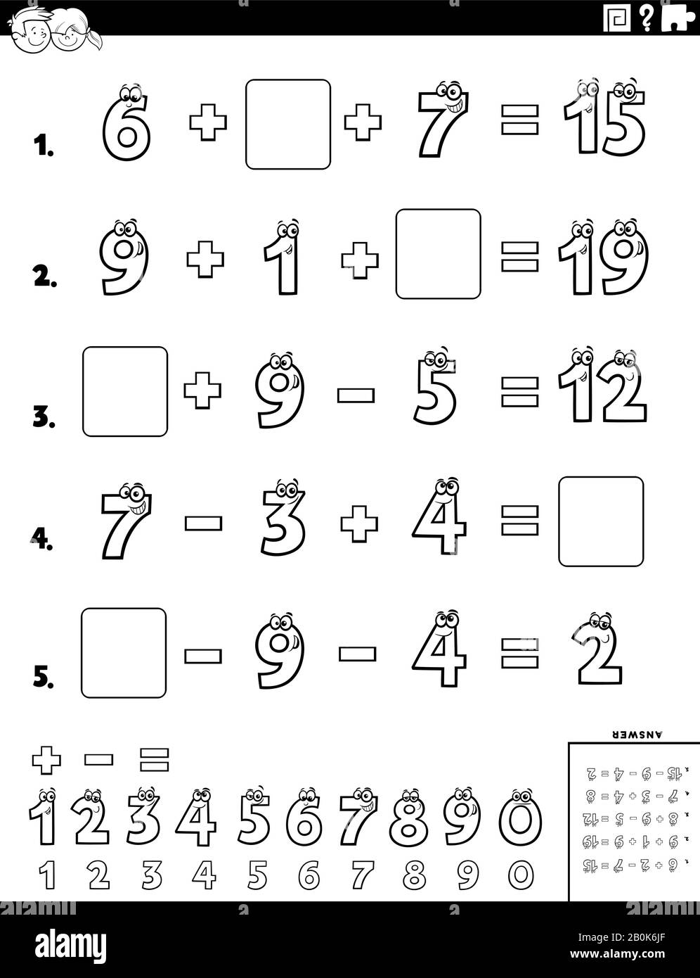 Calculation vector Black and White Stock Photos & Images - Alamy