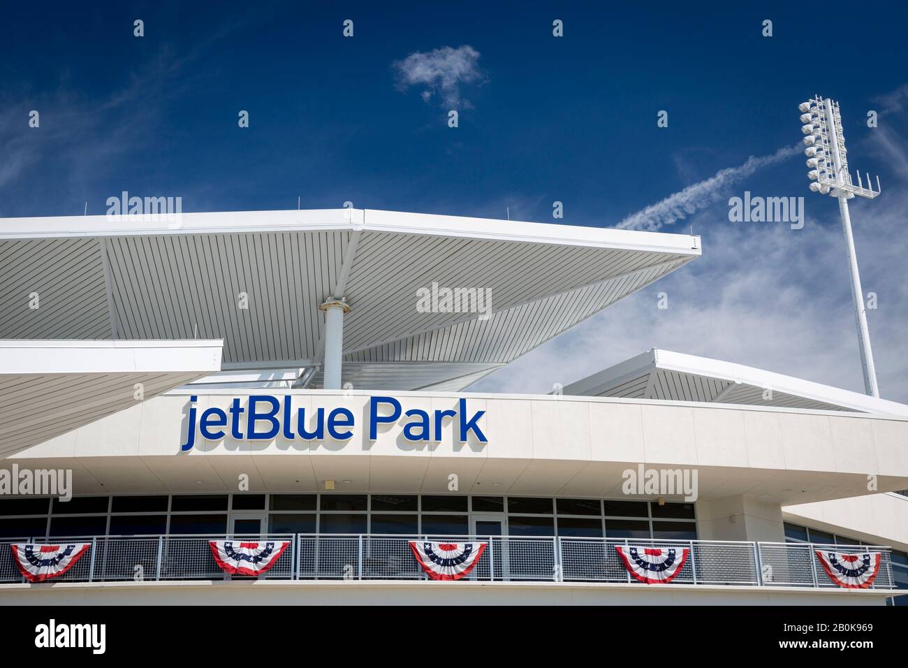 JetBlue Park - Spring Training Stadium for Boston Red Sox, Ft Myers, Florida, USA Stock Photo