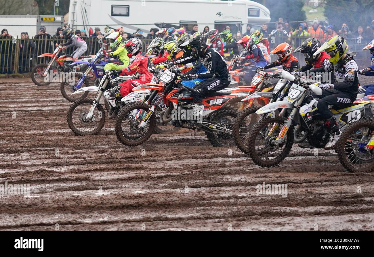 Riders Leave The Start Gate During The Mx 125 Race 1 During The Hawkstone International Motocross Race In Hawkstone Park Shrewsbury United Kingdom February 9 Photo By Ios Espa Images Stock Photo Alamy Riders Leave The Start Gate During The Mx 125 Race 1 During The Hawkstone International Motocross Race In Hawkstone Park Shrewsbury United Kingdom February 9 Photo By Ios Espa Images Stock Photo Alamy