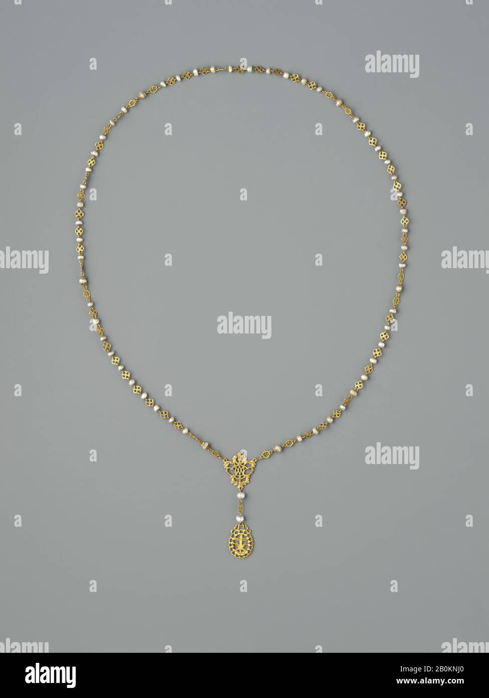 Necklace, Philippines, 17th19th century, Philippines, Gold, L. 21 1/2