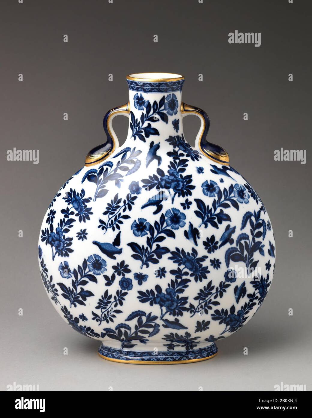 Minton(s), Moon flask, British, StokeonTrent, Staffordshire, Minton(s