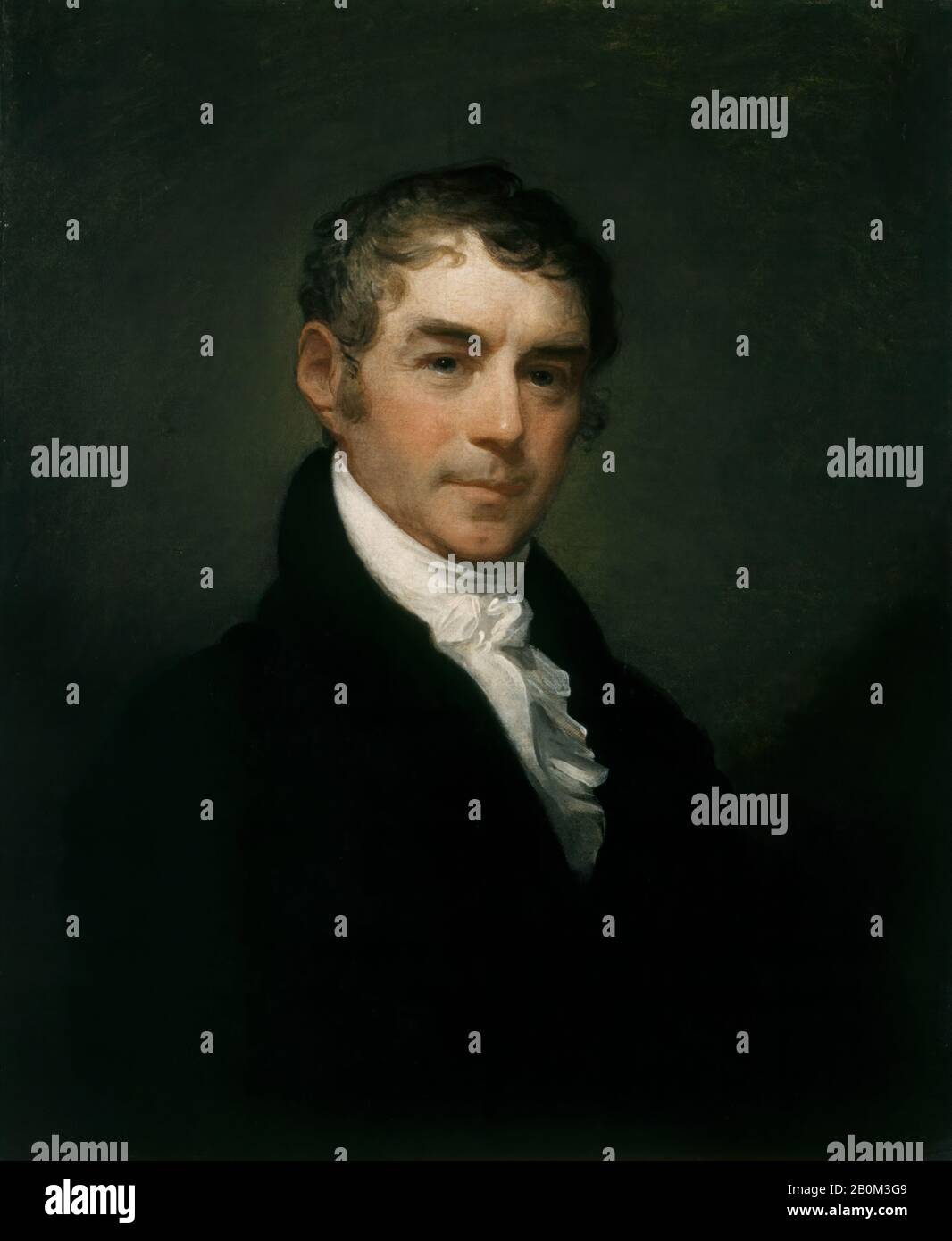 Gilbert Stuart, William Eustis, American, Gilbert Stuart (American, North Kingston, Rhode Island 1755–1828 Boston, Massachusetts), ca. 1806, American, Oil on canvas, 28 3/4 x 23 7/8 in. (73 x 60.6 cm), Paintings Stock Photo