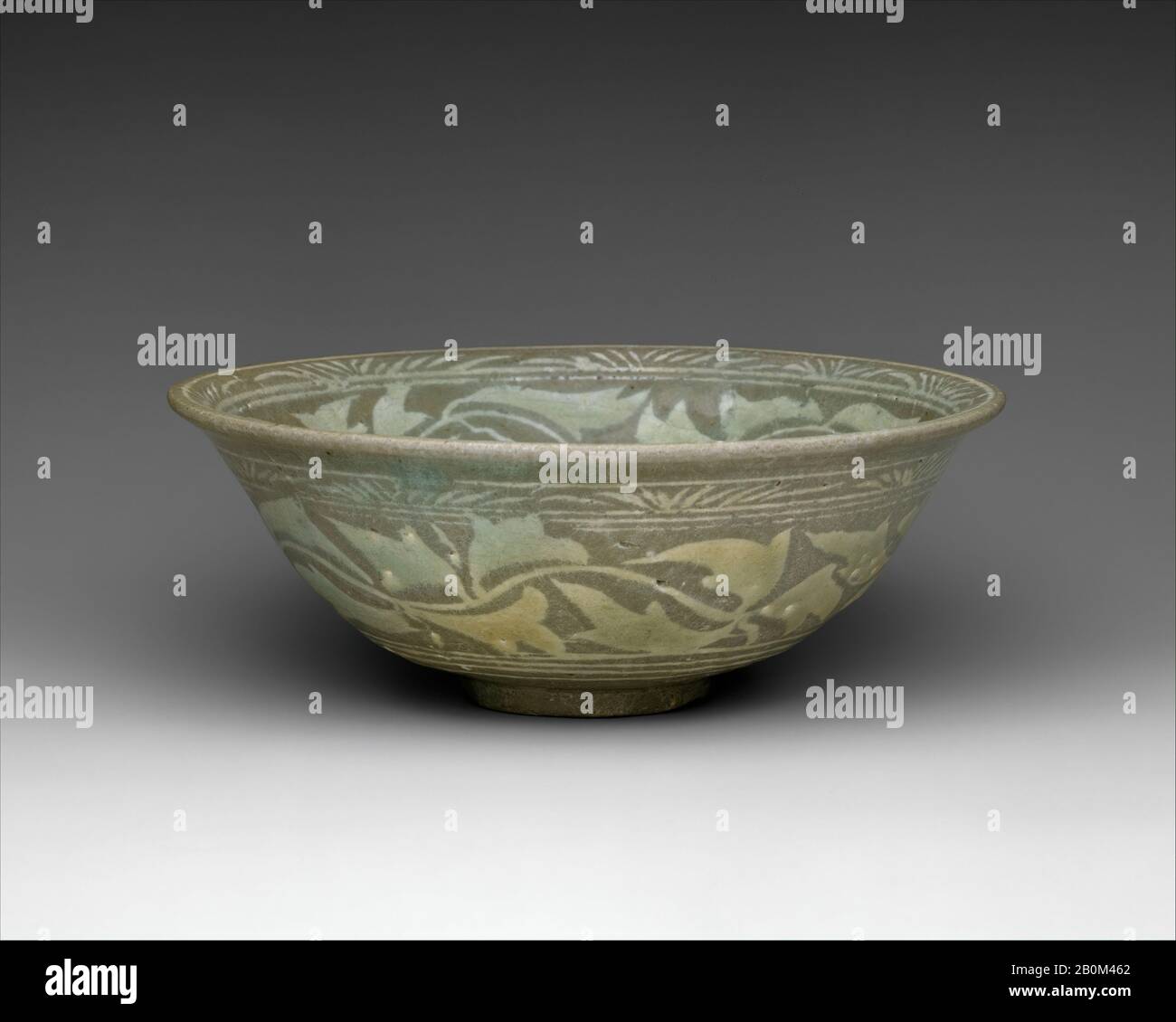 https://c8.alamy.com/comp/2B0M462/bowl-decorated-with-peony-leaves-and-chrysanthemum-korea-joseon-dynasty-13921910-date-15th-century-korea-buncheong-ware-with-sgraffito-and-stamped-design-h-2-78-in-73-cm-diam-7-916-in-192-cm-ceramics-2B0M462.jpg