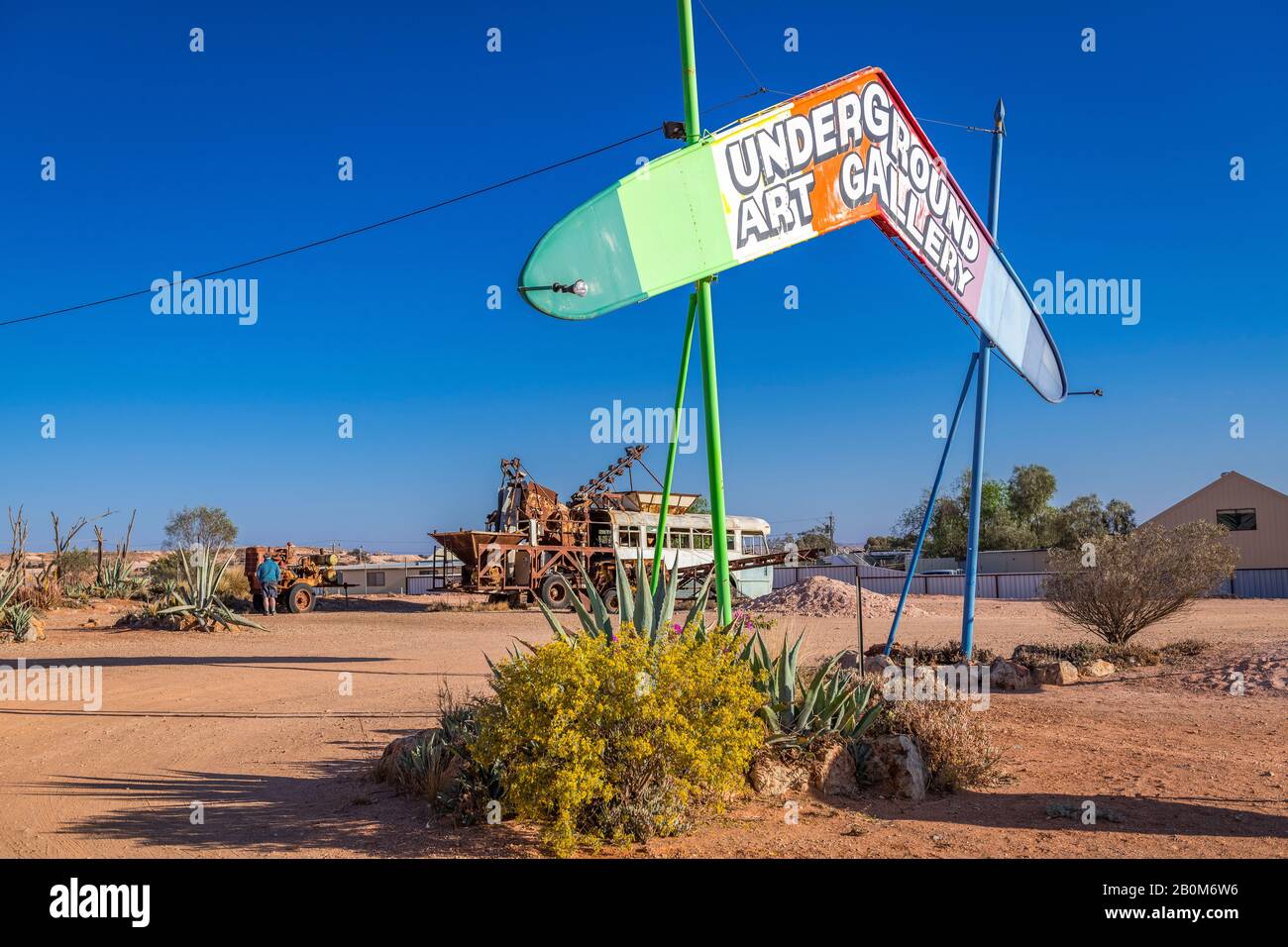 Underground art gallery in Coober Pedy, South Australia, Australia