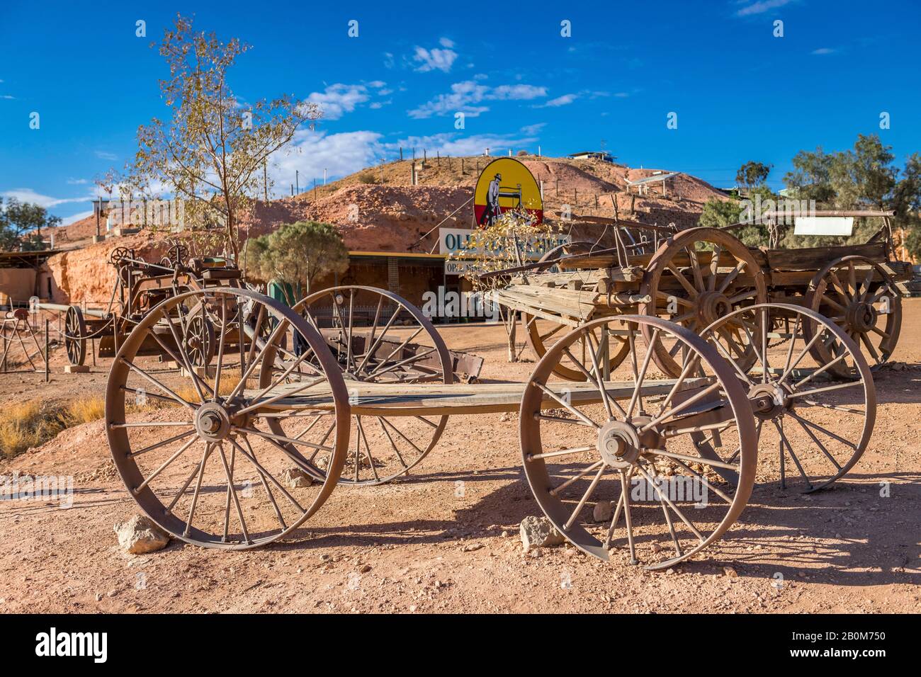 Old Timers Mine & Museum in Coober Pedy, South Australia. Stock Photo